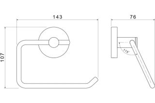 Бумагодержатель Aquatek Европа AQ4118CR хром